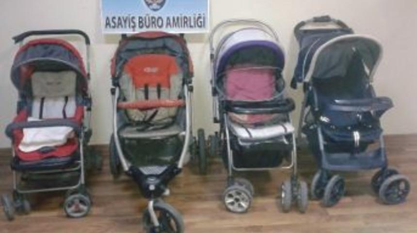 Engelli Arabası Ve &Ccedil;ocuk Pusetlerini &Ccedil;alan Hırsız Tutuklandı