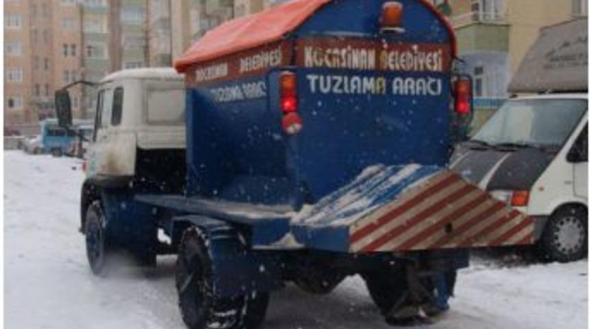 Kocasinan'da Kar Ve Buza 45 Ton Tuz