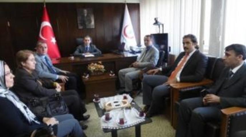 Yeni Bilecik İl Sağlık M&uuml;d&uuml;r&uuml; Dr. Yılmaz'a Hayırlı Olsun Ziyareti