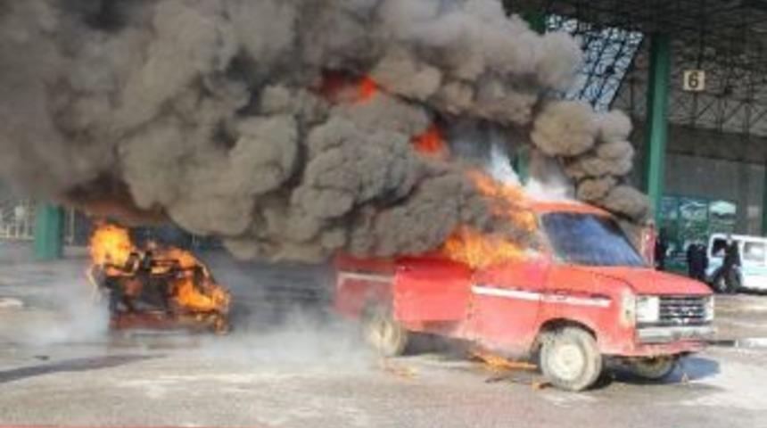 Terminalde Yangın Tatbikatı