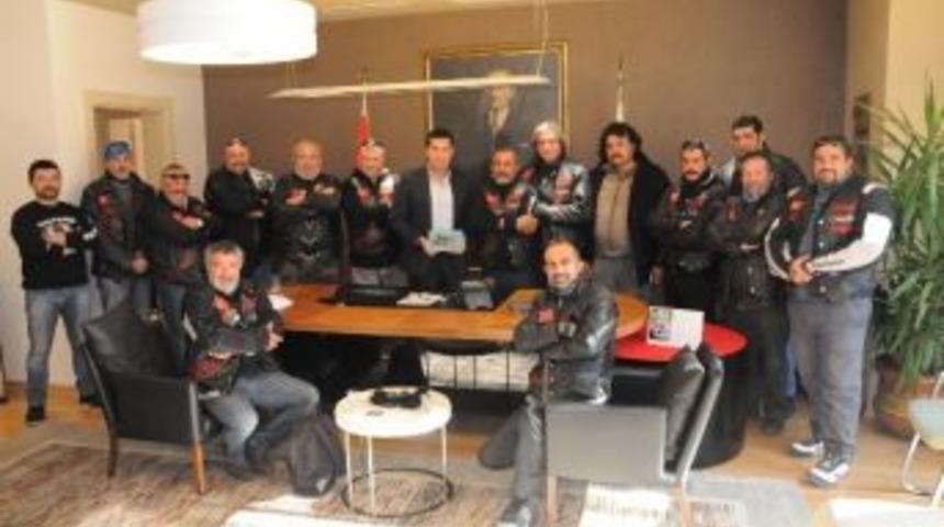 Motosiklet Tutkunlarından Başkan Kocadon&rsquo;a Başarı Dileği