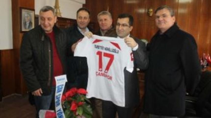Yeni &Ccedil;anspor Y&ouml;netiminden Kaymakam Kakillioğlu&rsquo;na Ziyaret