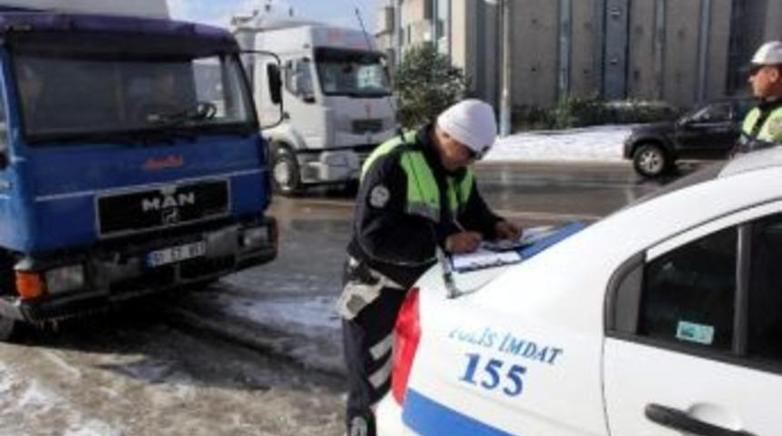 Bartın'da Kar Lastiği Uygulaması