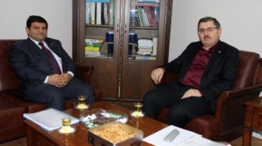 Vali Mayda, Memur-Sen Genel Başkanı G&uuml;ndoğdu&rsquo;yu Ziyaret Etti