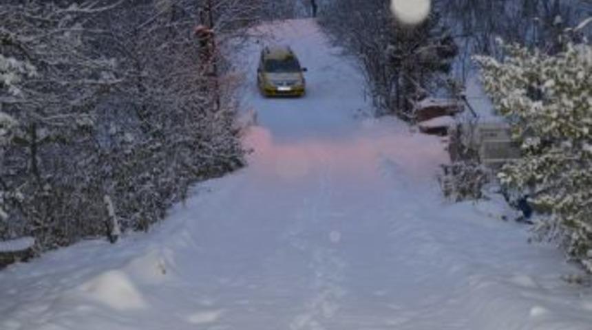 Zonguldak'ta Etkili Olan Kar Yağışı Hayatı Olumsuz Etkiledi