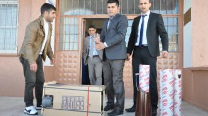 K&ouml;y Okullarına Soba Dağıtıldı