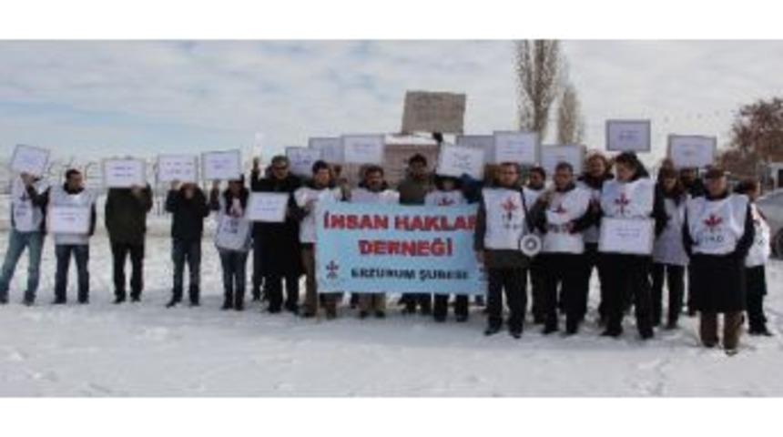 Hasta H&uuml;k&uuml;ml&uuml;ler İ&ccedil;in Karda Oturma Eylemi