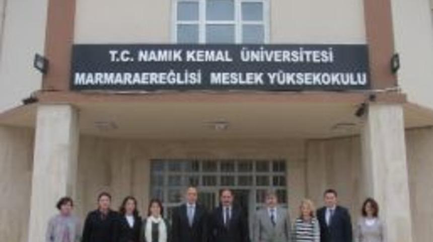 Nk&uuml; Rekt&ouml;r&uuml; Şimşek'ten Marmara Ereğlisi Myo'ya Ziyaret