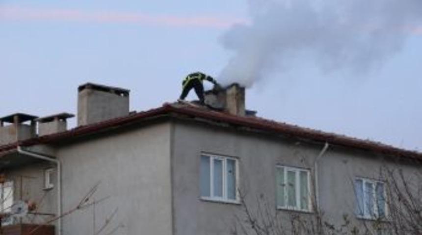 Bilecik'te Baca Yangını Korkuttu