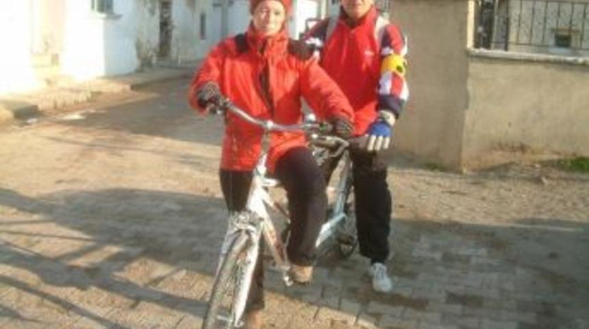 G&ouml;rme Engelli Namık Tuncel Bisikletle Ankara&rsquo;ya Gidiyor