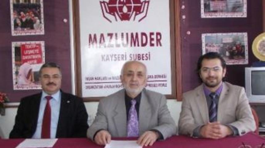 Mazlumder Kayseri Şube Başkanı Ahmet Taş: