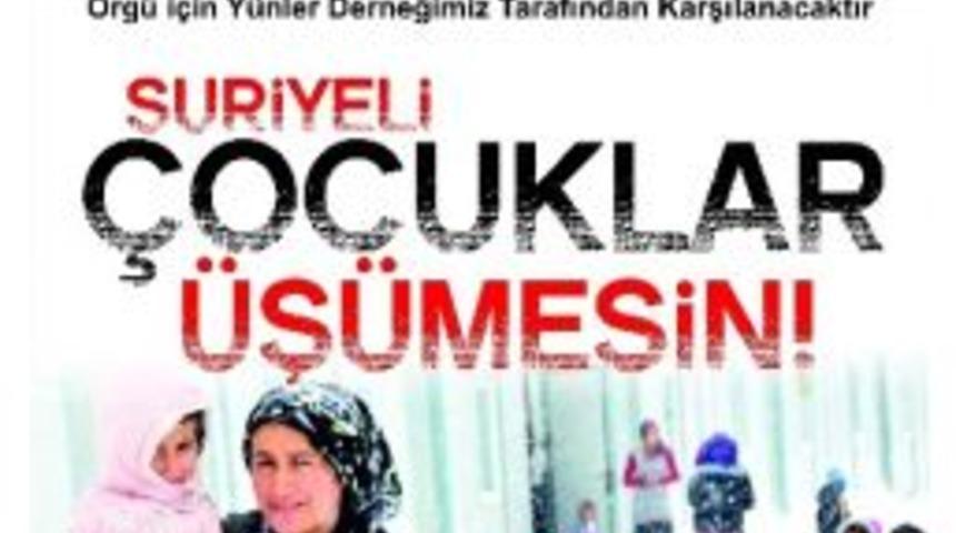 &lsquo;suriyeli &Ccedil;ocuklar &Uuml;ş&uuml;mesin&rsquo;