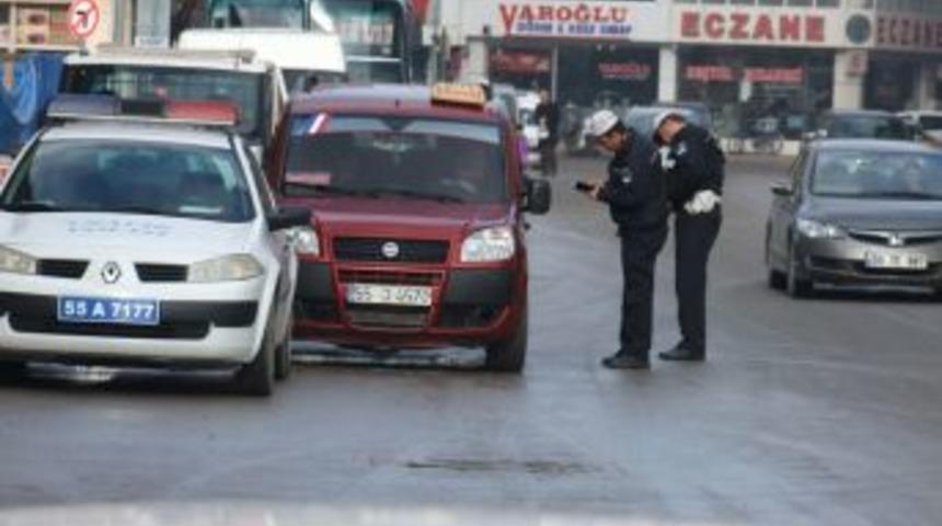 Bafra&rsquo;da Kabak Lastik Denetimi