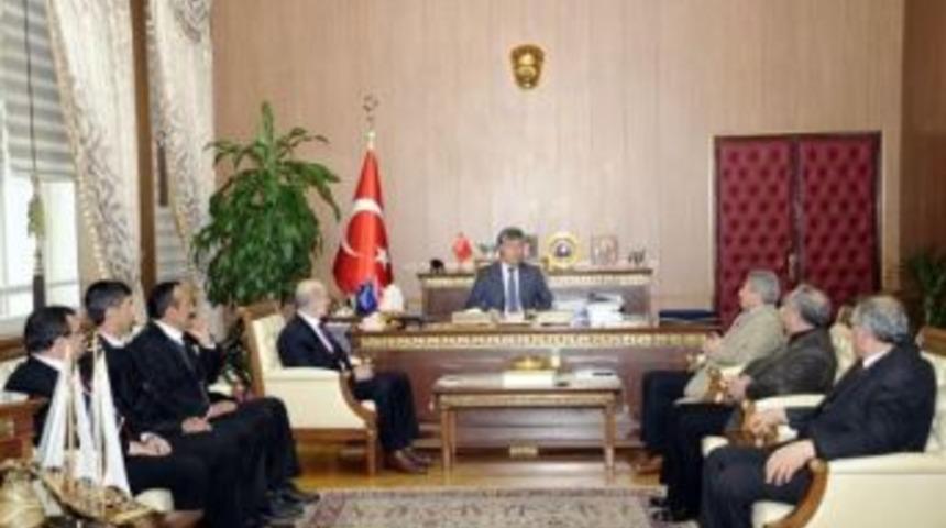 S&ouml;ğ&uuml;t Heyetinden Vali Akpınar'a Ziyaret