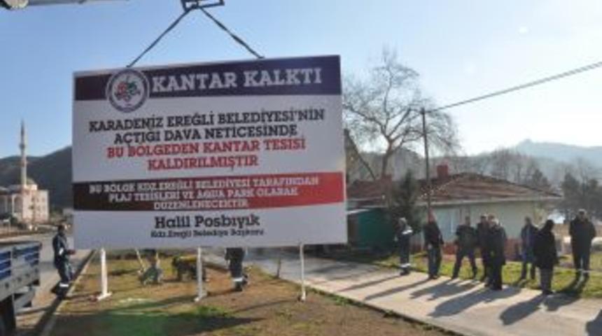 Kaldırılan Kantarın Yerine Plaj Tesisi Yapılacak