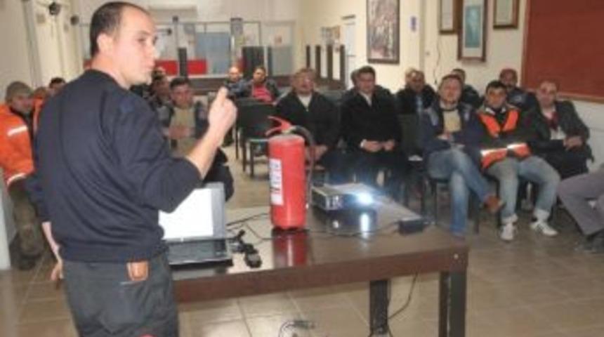 Atakum Belediyesi Personeline Yangın Semineri