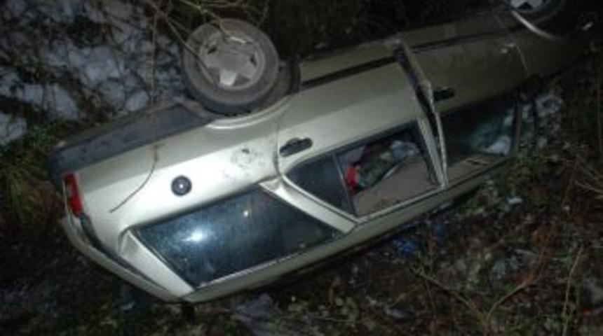 Buzda Kayan Ara&ccedil; Dereye U&ccedil;tu: 1 Yaralı