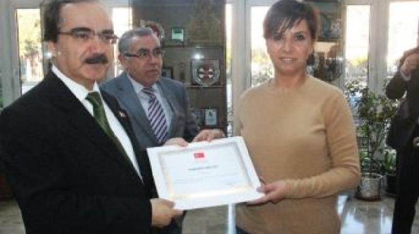 Sevgiye Uzanan Eller'den Teşekk&uuml;r Belgesi