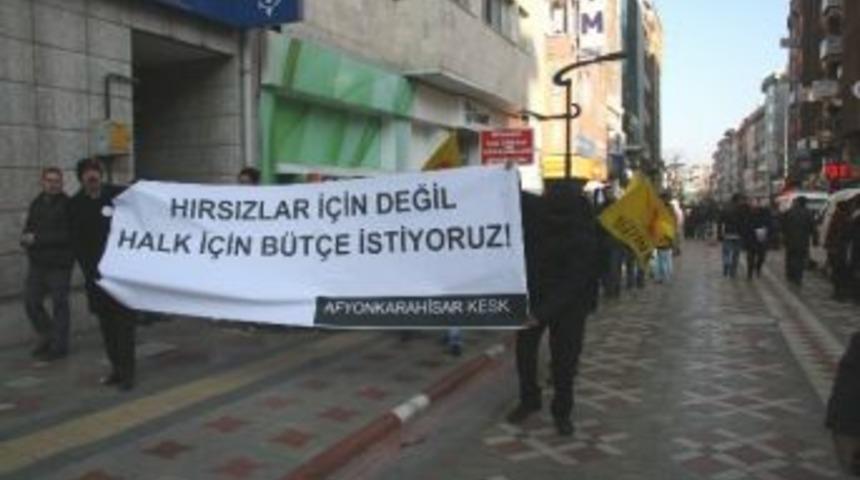 Kesk Afyonkarahisar Şubesi&rsquo;nden B&uuml;t&ccedil;e Protestosu