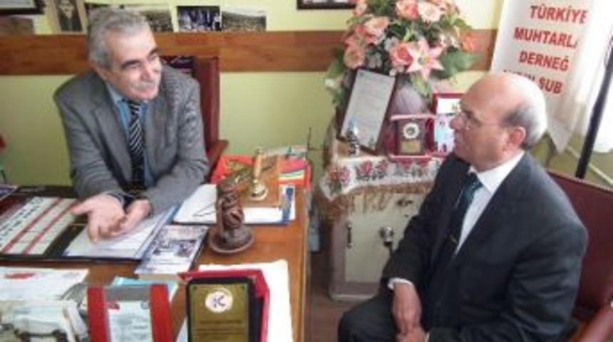 Aydın Basın M&uuml;d&uuml;r&uuml; S&ouml;ylevci&rsquo;den Muhtarlar Derneğine Ziyaret