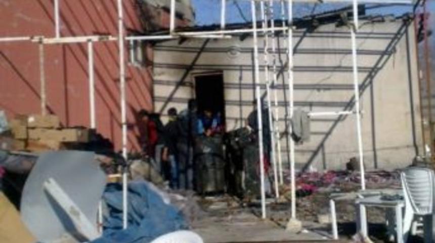 Tekstil At&ouml;lyesinin Kalorifer Dairesinde Yangın &Ccedil;ıktı