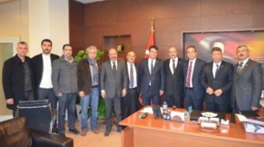 Vekil Ve Başkanlardan S&ouml;ke Belediye Başkanı Necdet &Ouml;zekmek&ccedil;i&rsquo;ye Ziyaret