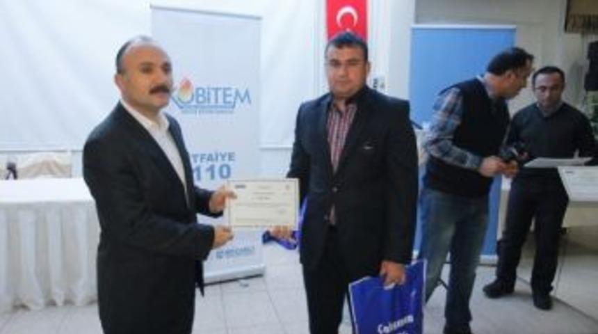 30 İtfaiye Eri Sertifika Aldı