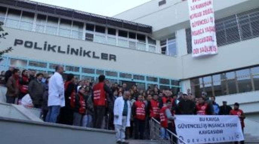Balcalı Hastanesi'nde İş Bırakma Eylemi