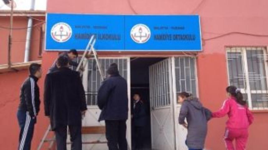 Hamidiye İlk&ouml;ğretim Kurumu&rsquo;nda Onarım &Ccedil;alışmaları Yapıldı