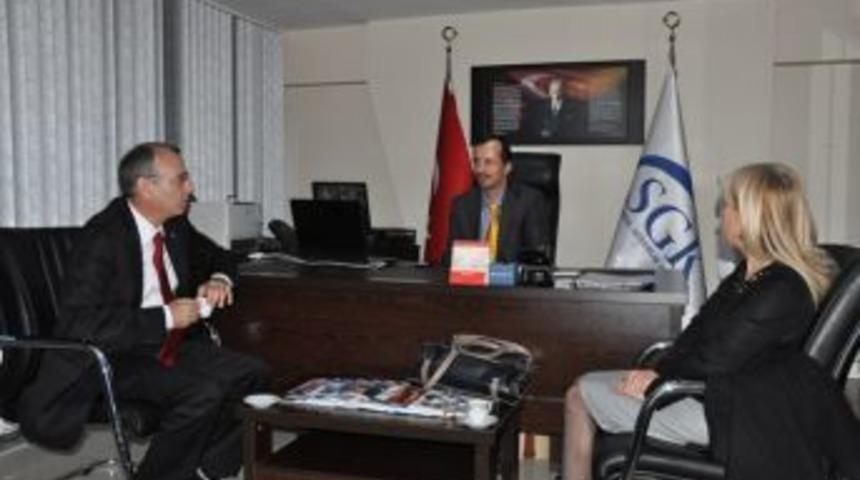 Alaplı SGK M&uuml;d&uuml;r vekiline Ziyaret