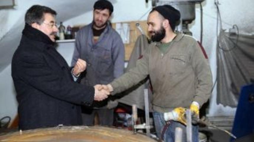 G&ouml;lbaşı Belediye Başkanı Odabaşı, Sanayi Esnafını Ziyaret Etti