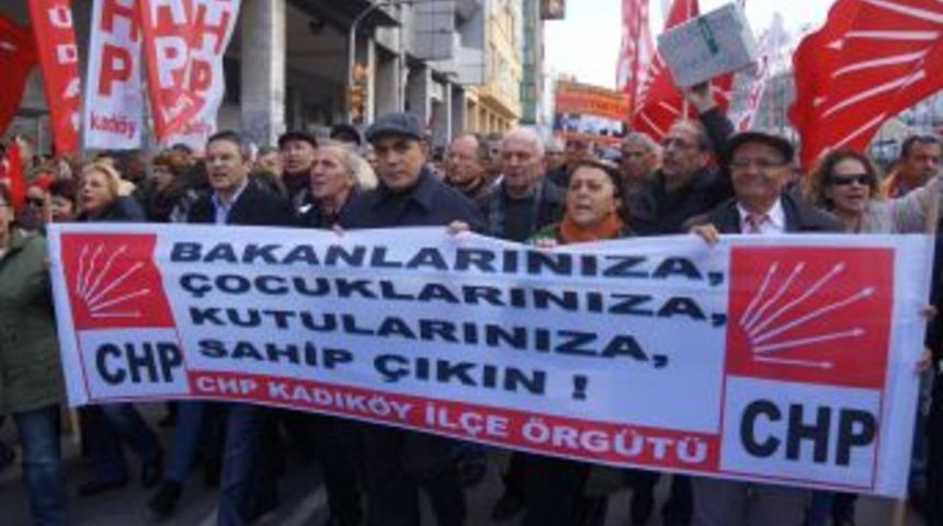 Kadık&ouml;y Mitingi, Ayakkabı Kutulu Y&uuml;r&uuml;y&uuml;şle Başladı