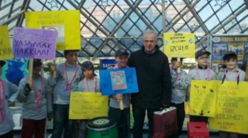 B&uuml;y&uuml;kşehirli İzcilerin &Ccedil;evre Mesajı