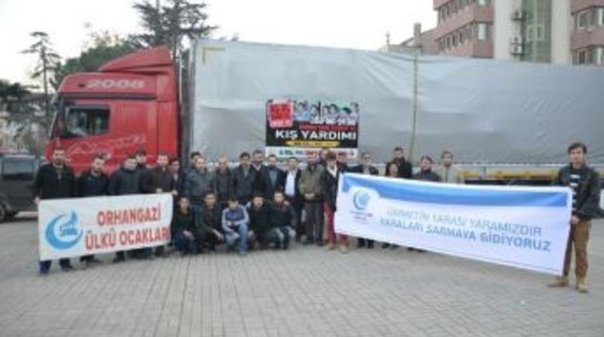 Orhangazi&rsquo;de Suriye&rsquo;ye Yardım