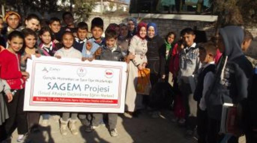 Saruhanlı Meslek Y&uuml;ksekokulu &Ouml;ğrencilerinden SAGEM Projesine Destek