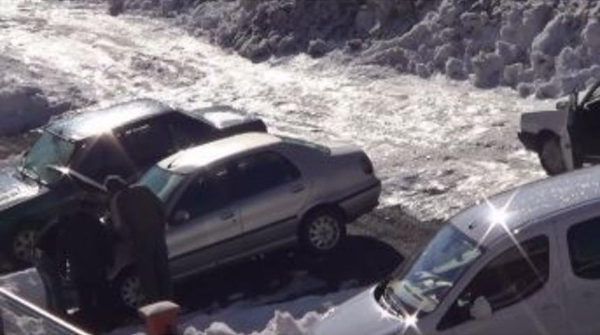 Azdavay'da Sibirya Soğukları
