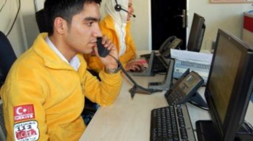 Adıyaman 112&rsquo;de Yangın Tatbikatı Yapıldı