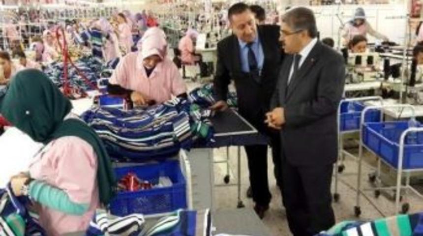 Vali Çınar, Tekstil Fabrikalarını Gezdi