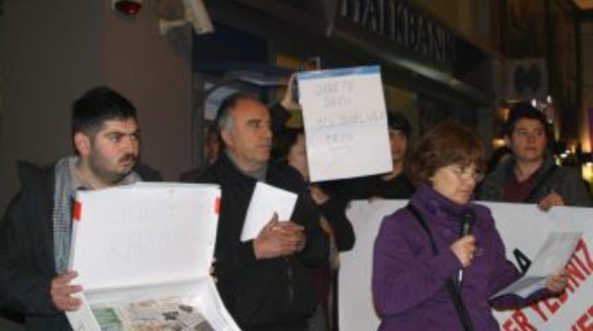 Aydın&rsquo;da Ayakkabı Kutulu Protesto