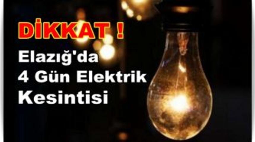 Elazığ'da Elektrik Kesintisi