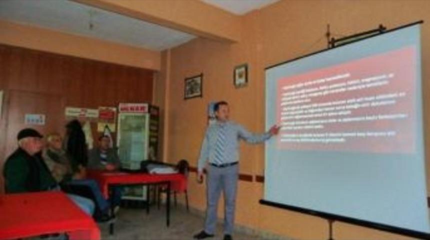 Şark&ouml;y İl&ccedil;e Tarım M&uuml;d&uuml;rl&uuml;ğ&uuml;'n&uuml;n K&ouml;y Ziyaretleri Ve Gece Eğitimleri Devam Ediyor