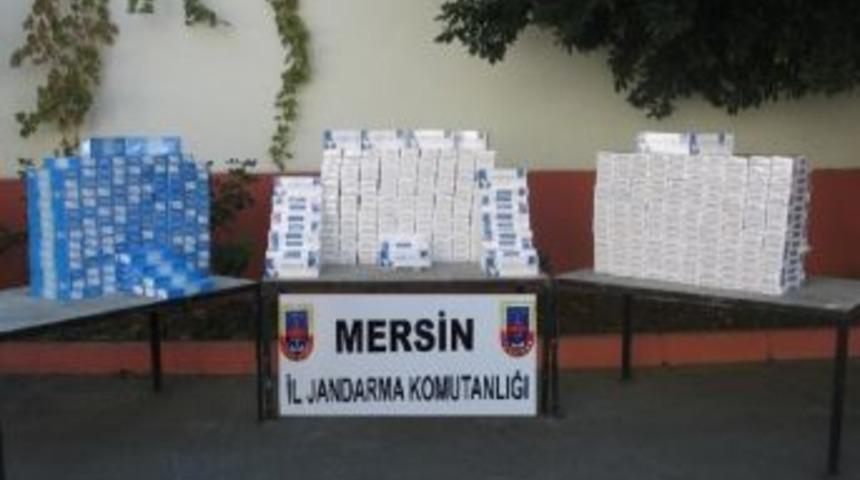 Tarsus'ta 5 Bin Paket Ka&ccedil;ak Sigara Ele Ge&ccedil;irildi