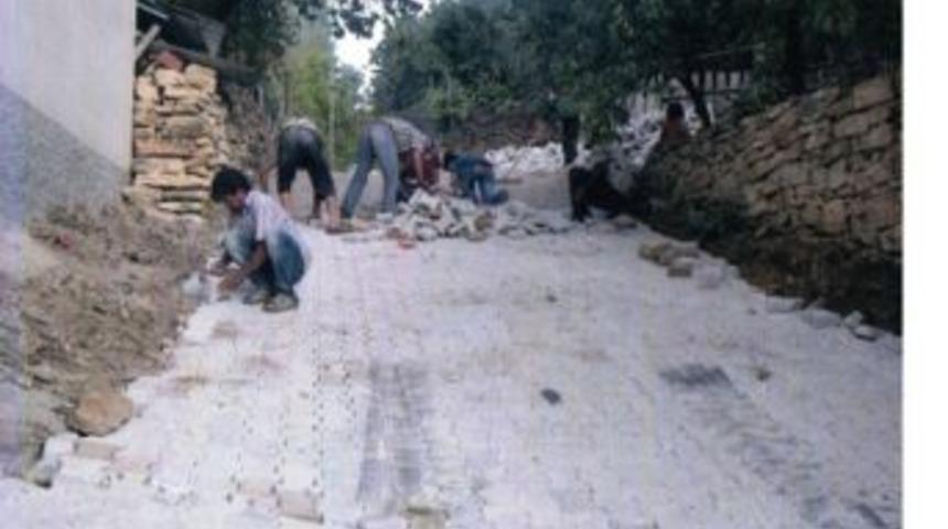 Hisarcık&rsquo;ta 7 K&ouml;ye Kilitli Parke Taşı