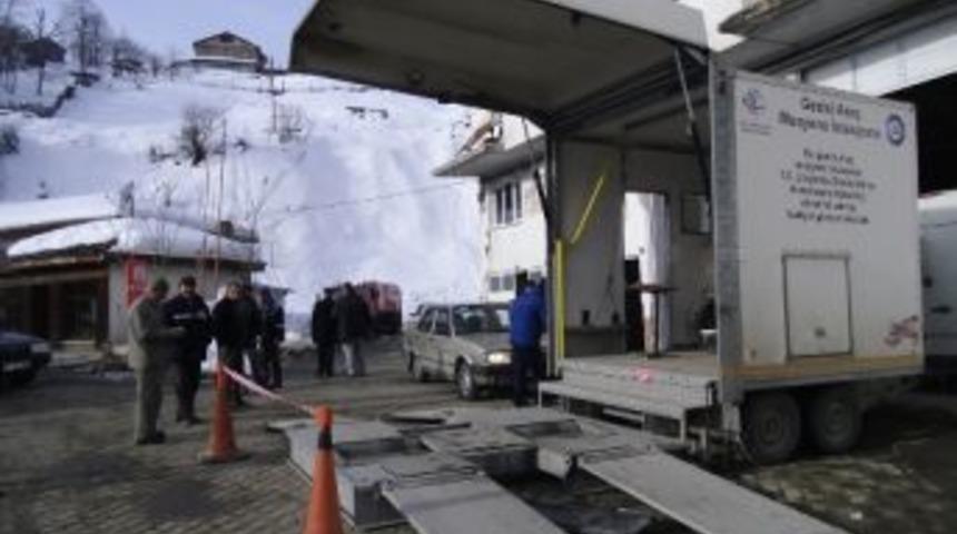 Gezici araç muayene istasyonu Küre'de