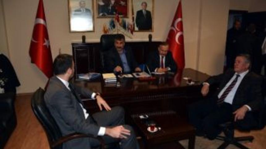 Gen&ccedil; Girişimcilerden Mhp Trabzon İl Başkanlığı'na Ziyaret
