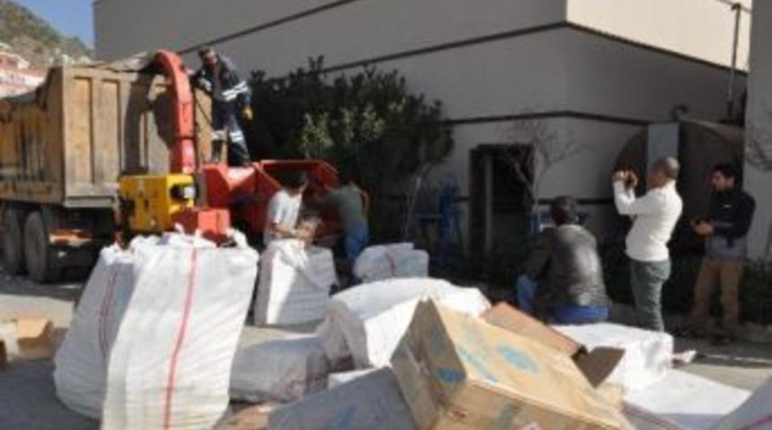 G&uuml;mr&uuml;k Ka&ccedil;ak Sigaralar İmha Edildi