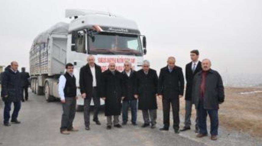 Sorgun&rsquo;dan Suriyeli Sığınmacılara Tır Dolusu Yardım