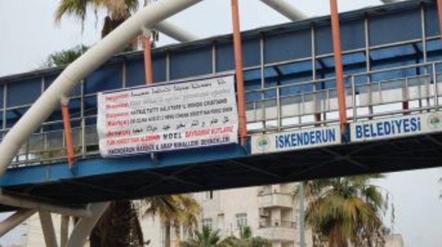 Mardinlilerden Hoşg&ouml;r&uuml; Pankartı