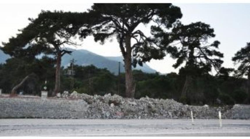 Kırkağa&ccedil; &Ccedil;am Festival Alanının Duvarları Bir Kez Daha &Ouml;r&uuml;l&uuml;yor