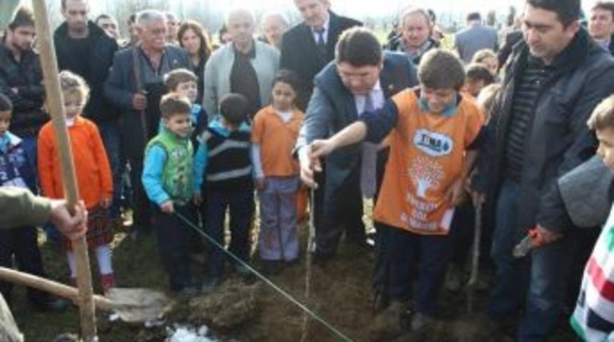 Serdar İlkokulu&rsquo;nda Fidan Dikimi Yapıldı